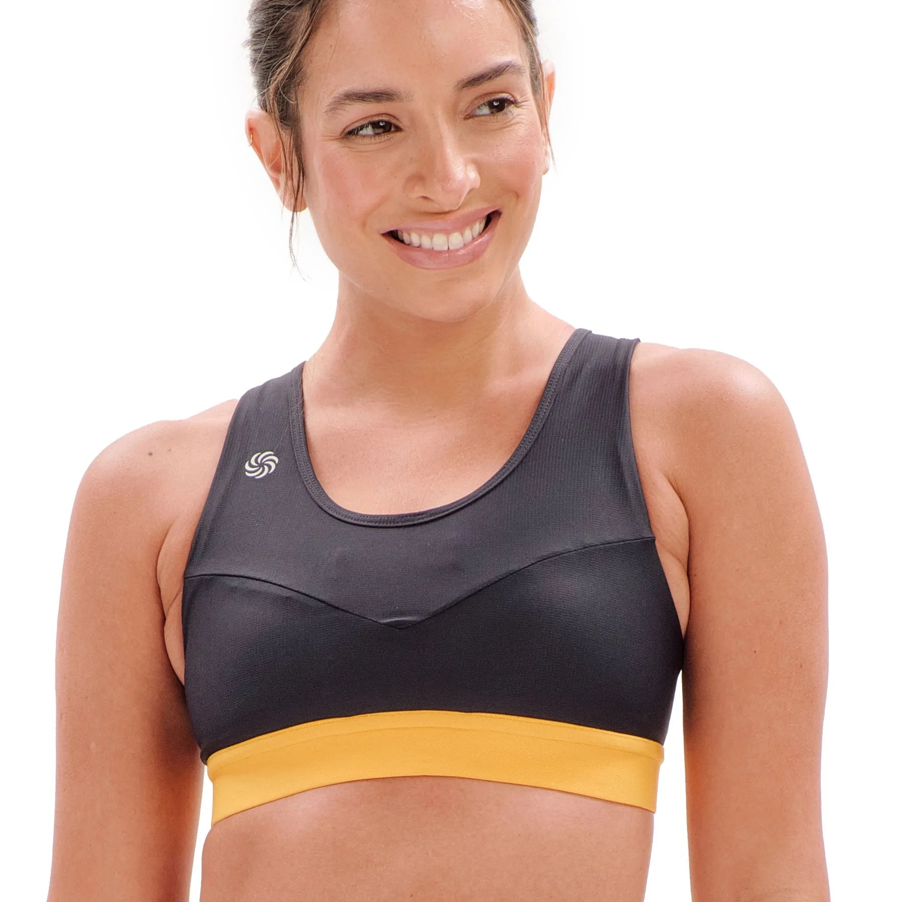 Top de Compressão com Bolso Recortes