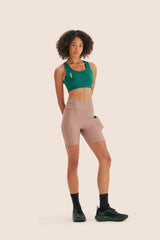 TOP DE COMPRESSÃO COM SUPER BOLSO ZERO ATRITO FlexSkin™ ESMERALDA