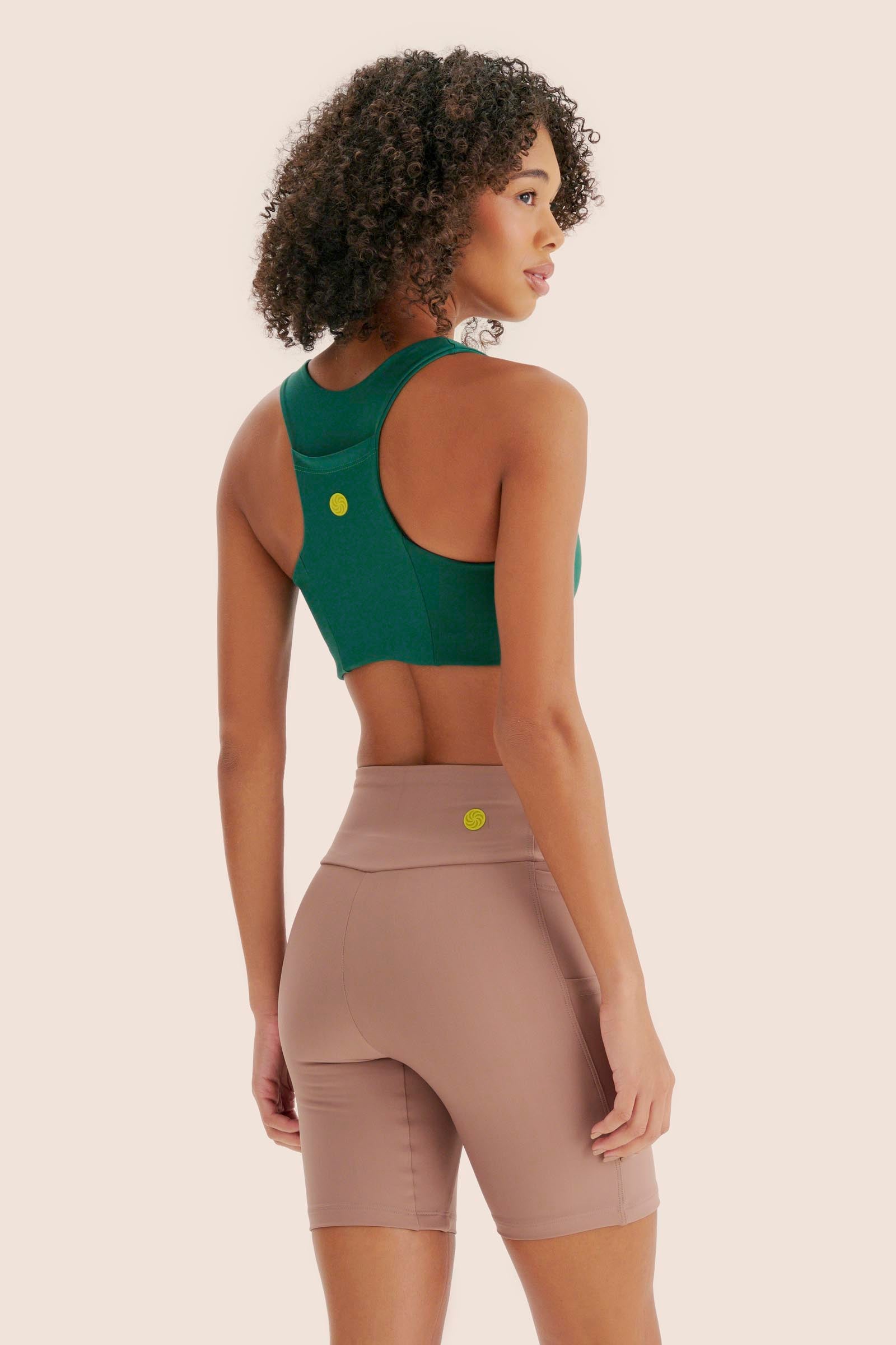 TOP DE COMPRESSÃO COM SUPER BOLSO ZERO ATRITO FlexSkin™ ESMERALDA