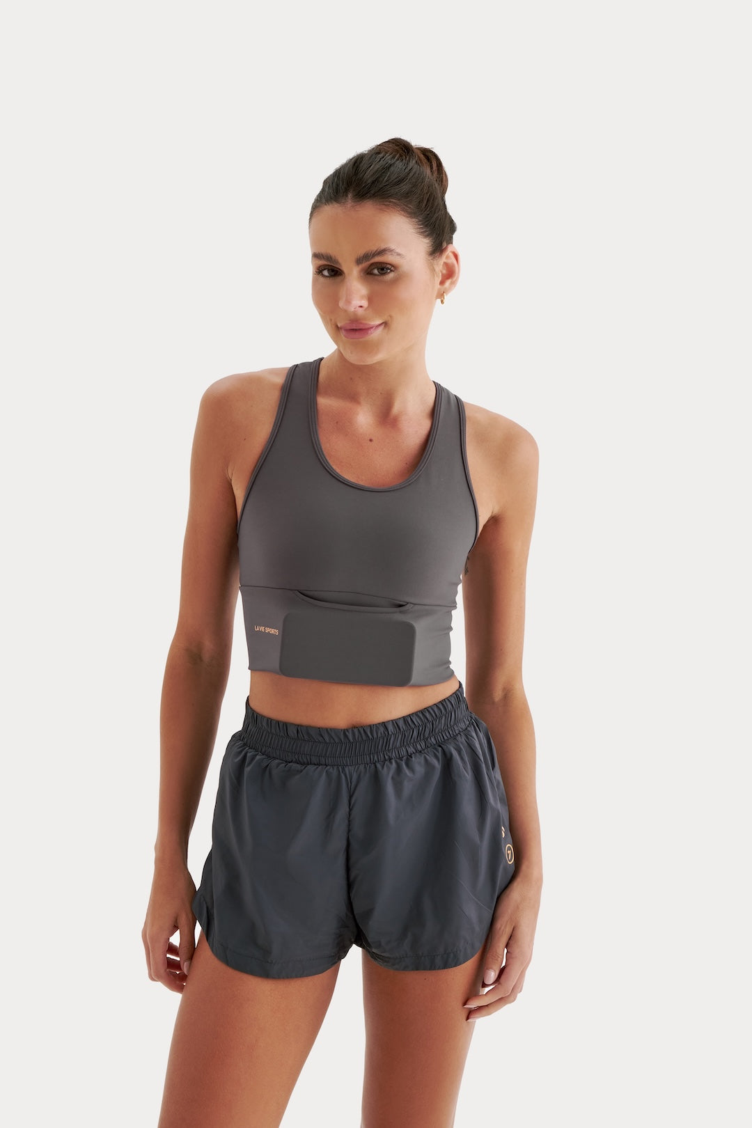 Top de Compressão Multibolsos Sette Cinza