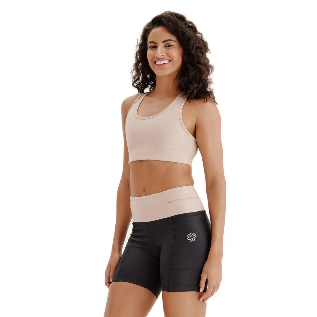 Top de Compressão com Super Bolso 2.0 Total Emana Cappuccino