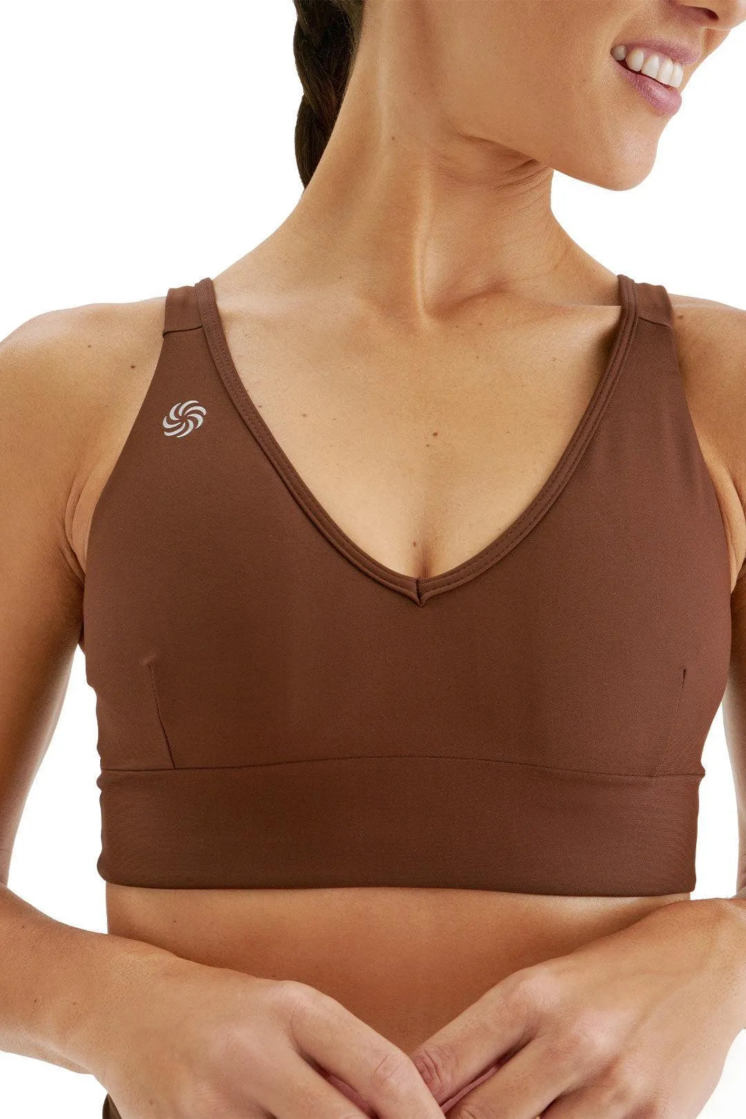 Top de Compressão Conforto 2.0 Total Emana Café