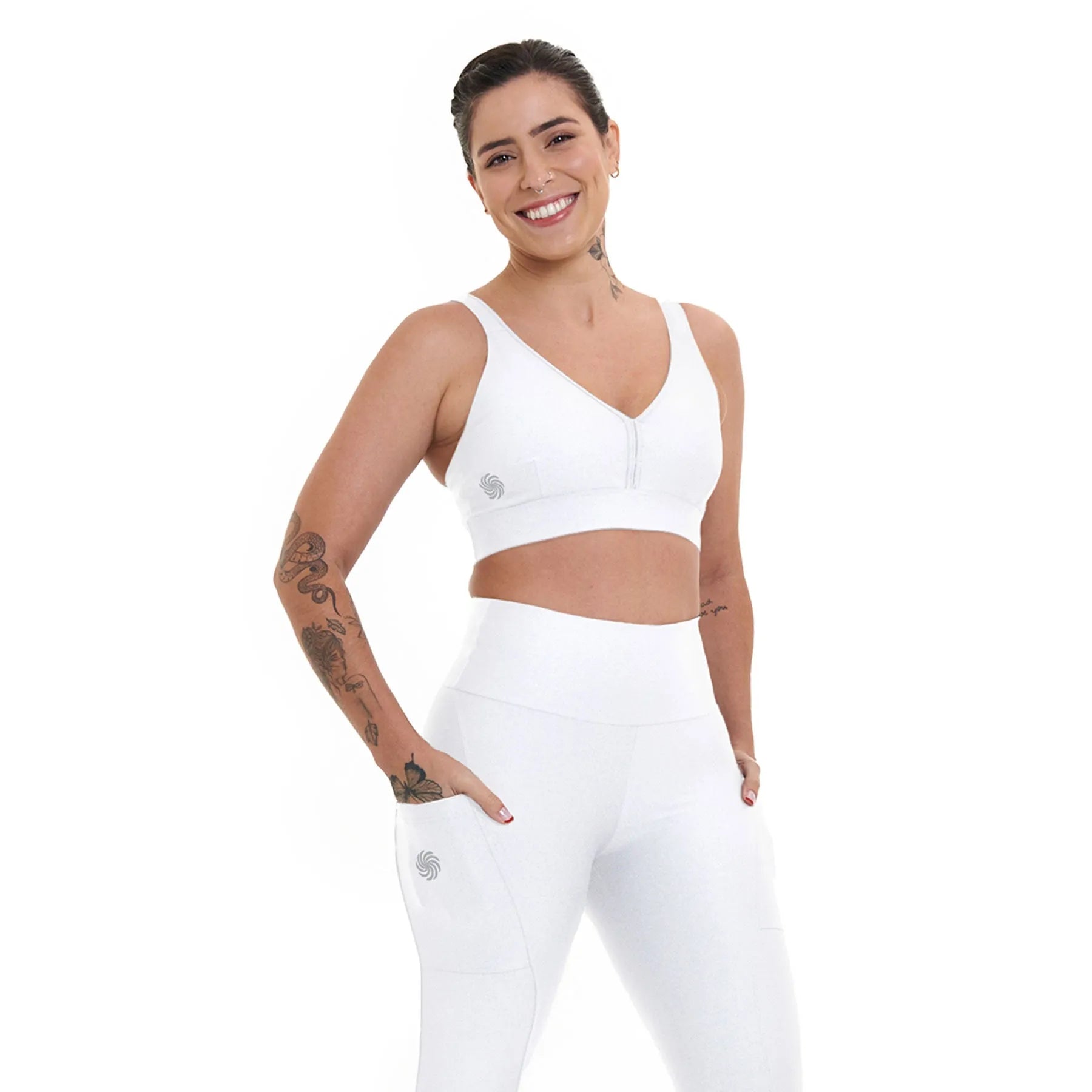 Top de Compressão Conforto Branco