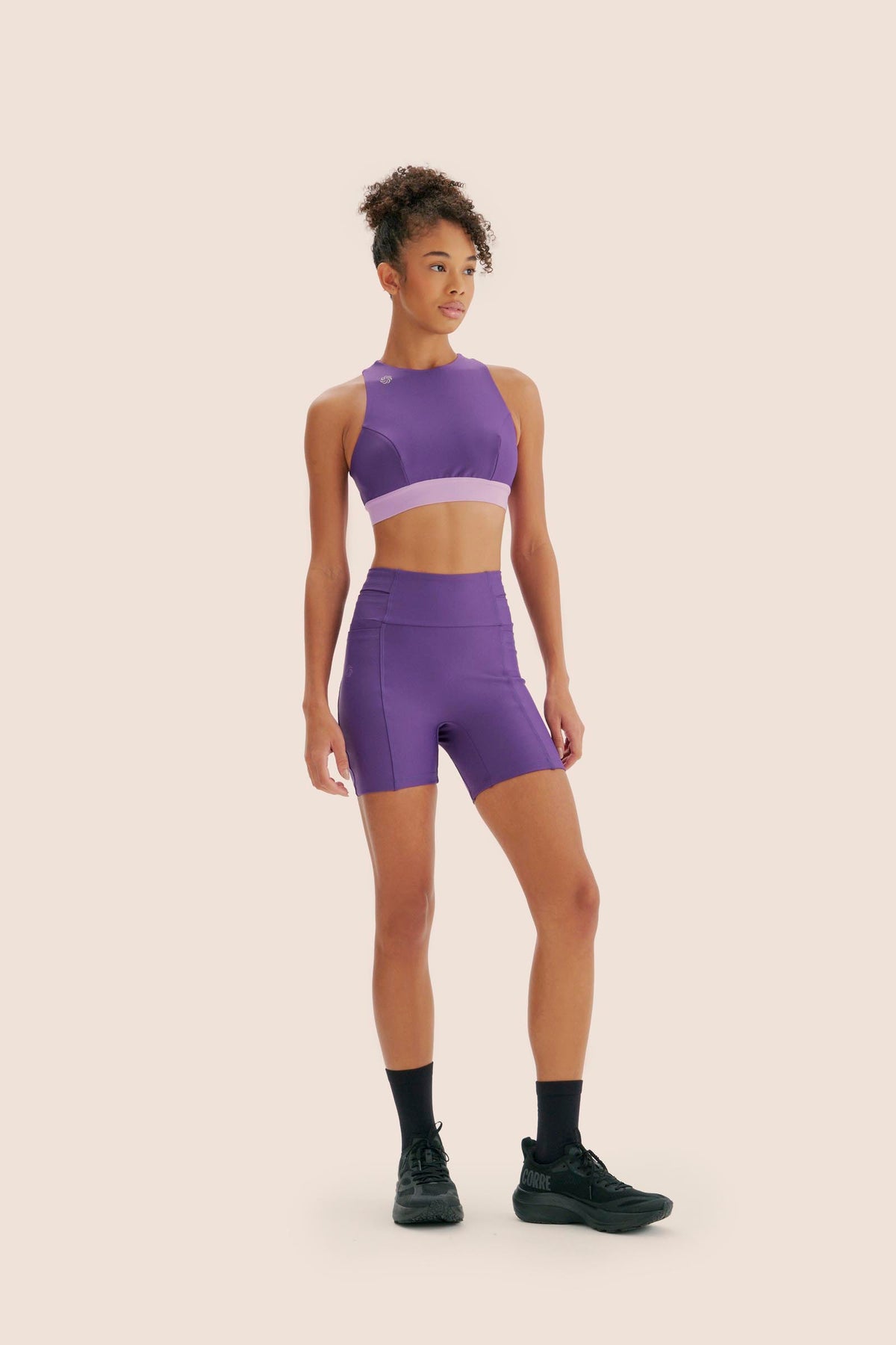 TOP CROPPED DUPLA FACE Emana + FlexSkin™ AÇAÍ