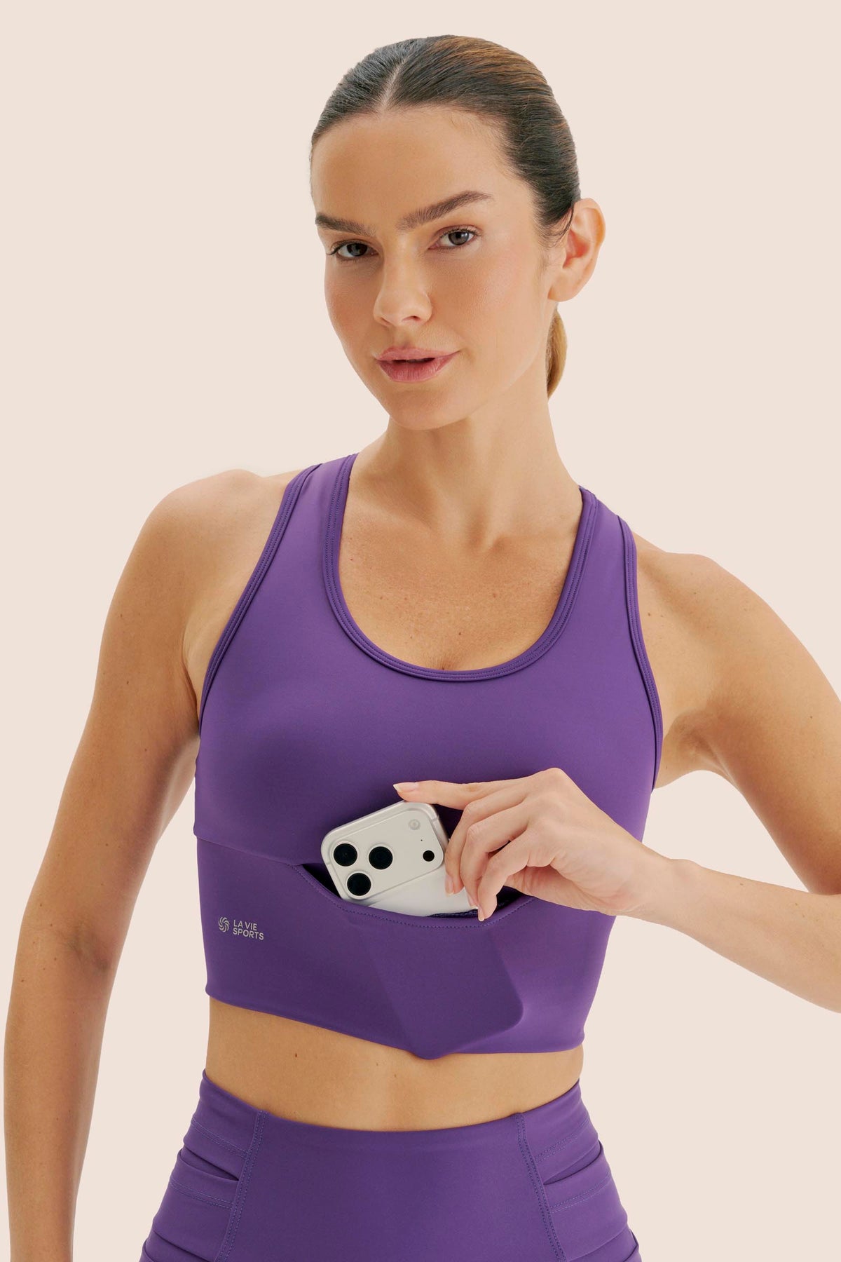 TOP DE COMPRESSÃO MULTIBOLSOS FlexSkin™ AÇAÍ