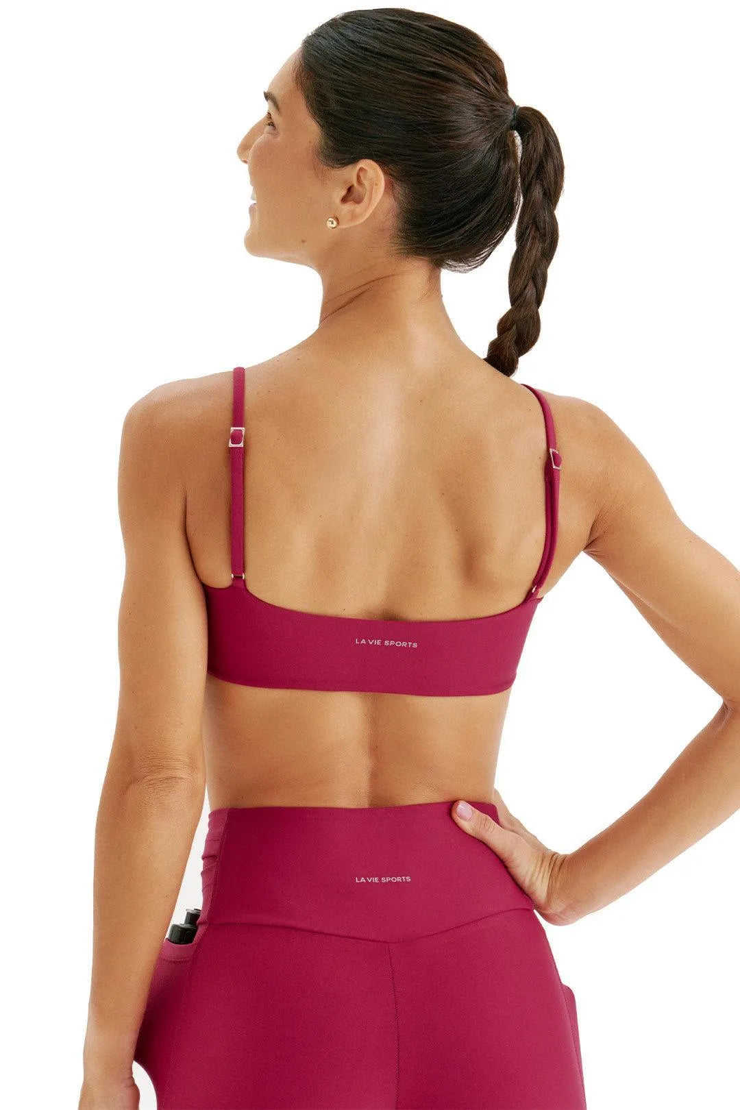 Top de Compressão Faixa Regulável Aloeskin Cereja